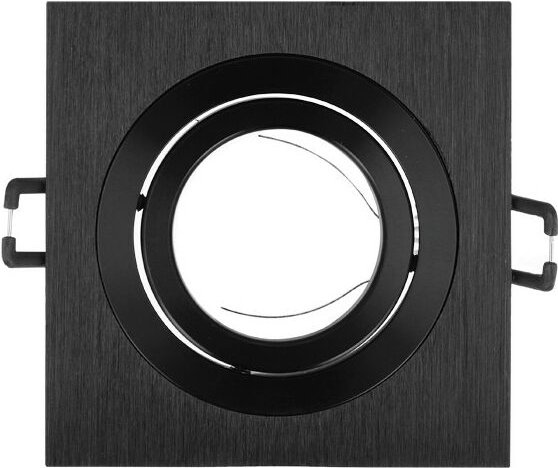 Led Line - Einbaustrahler GU10 Einbaurahmen 35° Schwenkbar Ø85mm Bohrloch Aluminium inkl. GU10 Fassung für led Leuchtmit...