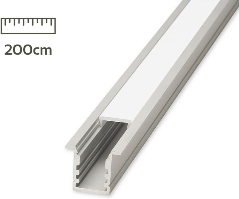 LED Fugen-Profil eloxiert 18 x 15mm opal 200cm