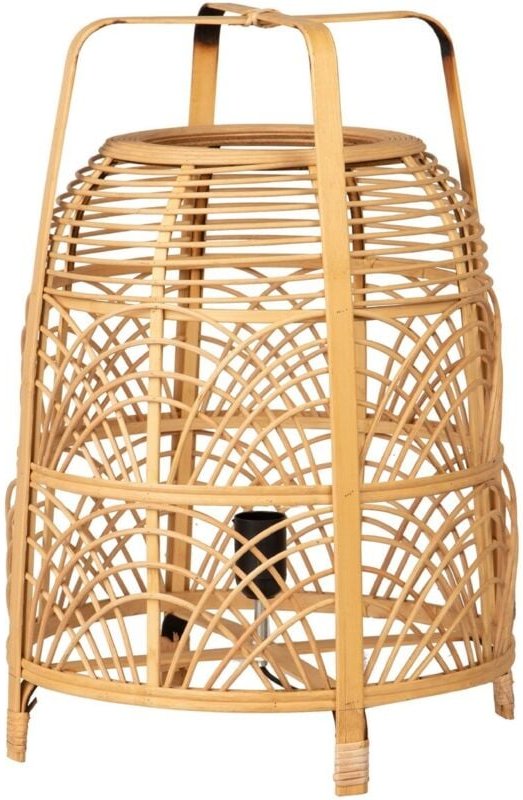 Tischlampe aus natürlichem Bambus, 37 x 37 x 52 cm