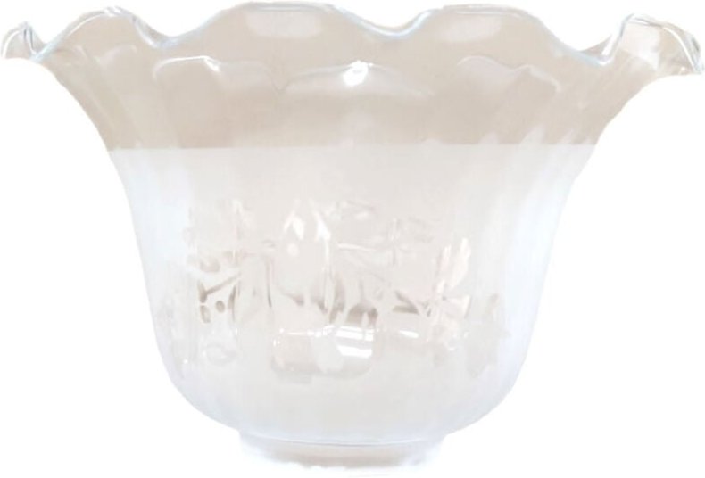 Ltde - granada Lampenschirm aus mattem Glas 10x17cm Mund von 5cm