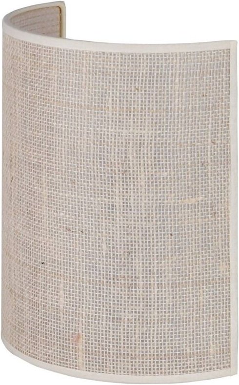 Wandleuchte, Wandlampe Innen "Jute" aus Textil für Wohnzimmer & Esszimmer von Euluna