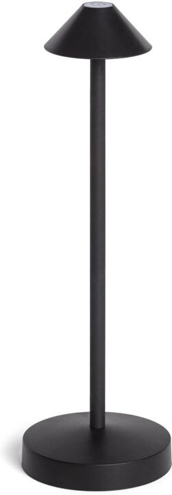 LED Tischlampe für Außen Metall mit wiederaufladbarem Akku Magatzi Schwarz