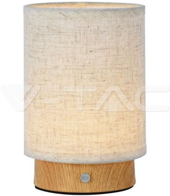 V-tac wiederaufladbare led tischlampe mit usb 3w 3000k beige farbe vt-7569 - 23090