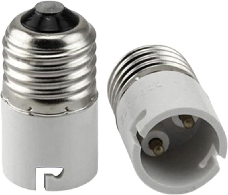 E27-zu-B22-Fassungsadapter, Bajonettschrauben-Lampenfassungsadapter, Lampenhalter für LED-/Energiesparlampen und Glühlam...