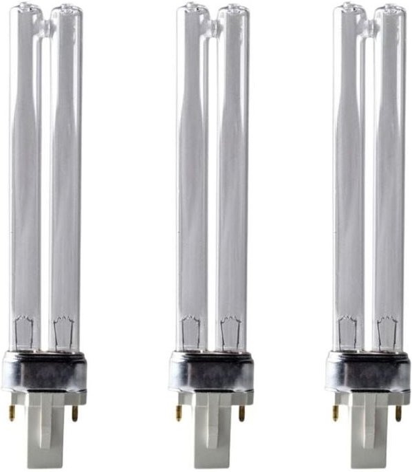 Aquaristikwelt24 - 9 Watt uvc Ersatzlampe mit G23 Sockel 3er Set