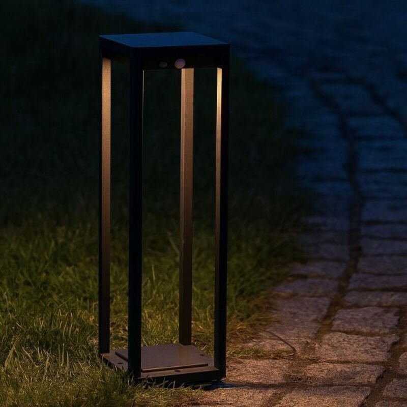 4er Set marina Solarterminals mit Bewegungsmelder H50cm