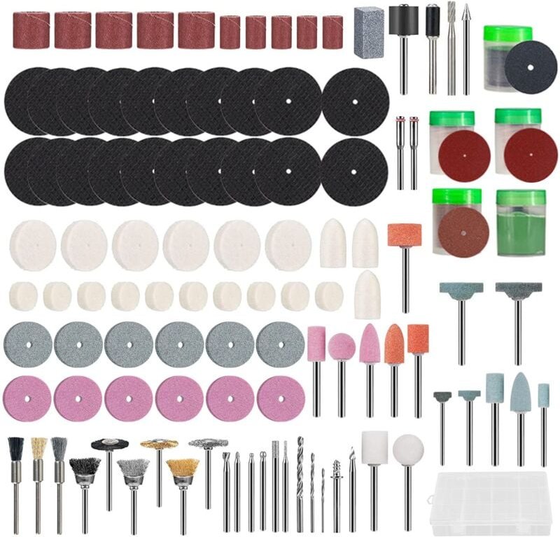 230-teiliges Zubehörset für Rotationswerkzeuge, Multifunktions-Zubehörset für Rotationswerkzeuge, universelles Zubehör z...