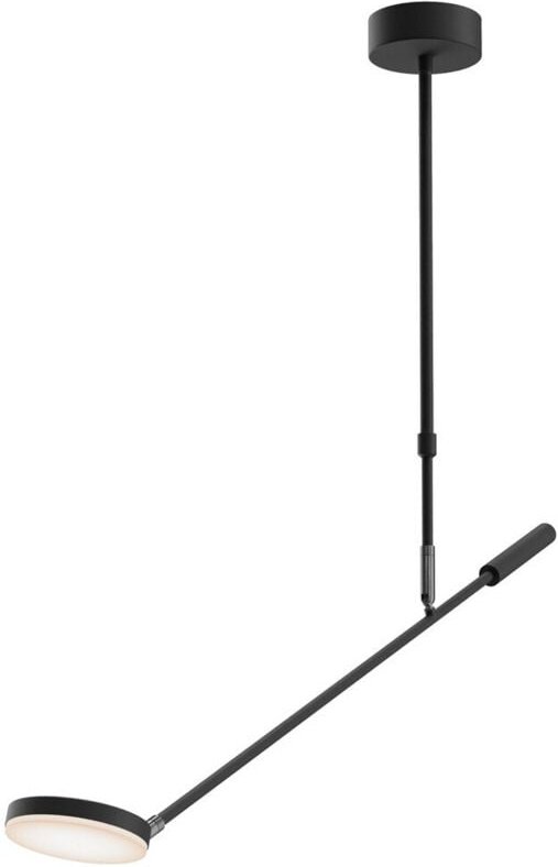 Maytoni Fad Moderne 1-armige integrierte LED-Deckenleuchte, halbbündig, Schwarz, 3000 K, 500 lm