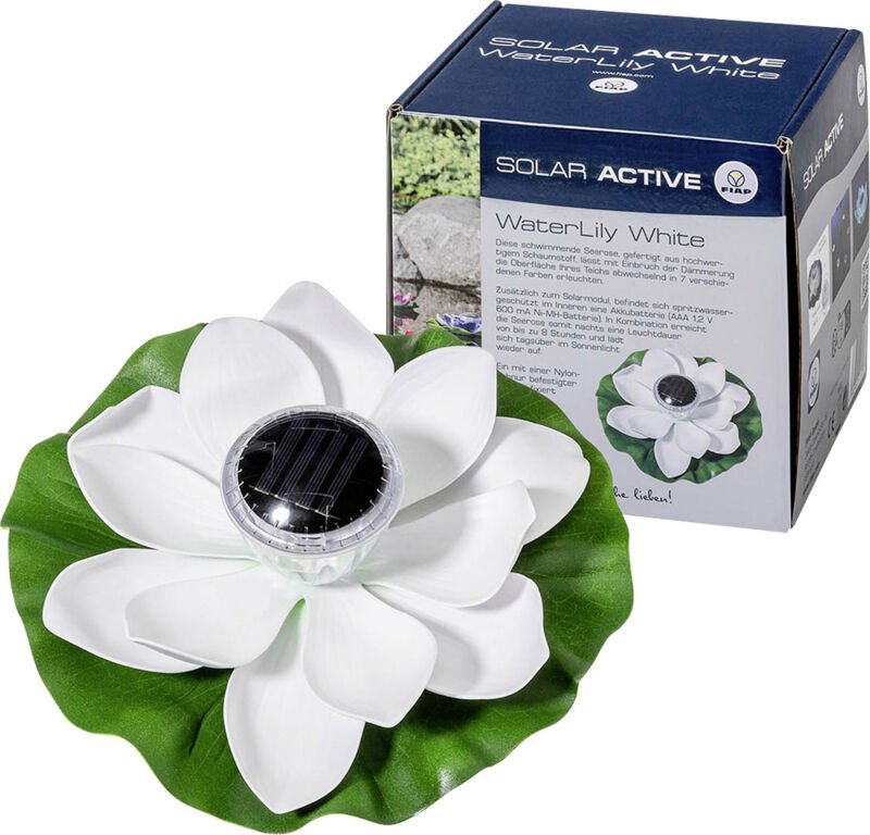 FIAP 3206 SOLAR ACTIVE WaterLily White Solar-Dekoleuchte LED LED fest eingebaut Weiß