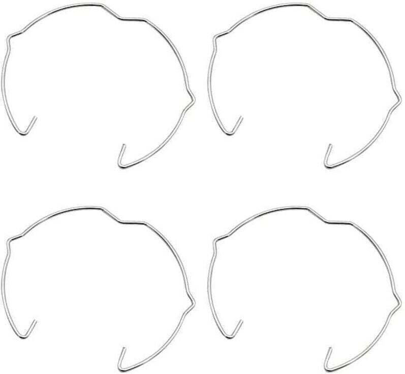 36 Lampenbefestigungsringe für GU10 MR16 50-mm-Strahler, silberfarbene, hornförmige Federklemmen zur Lampenhalterung für...