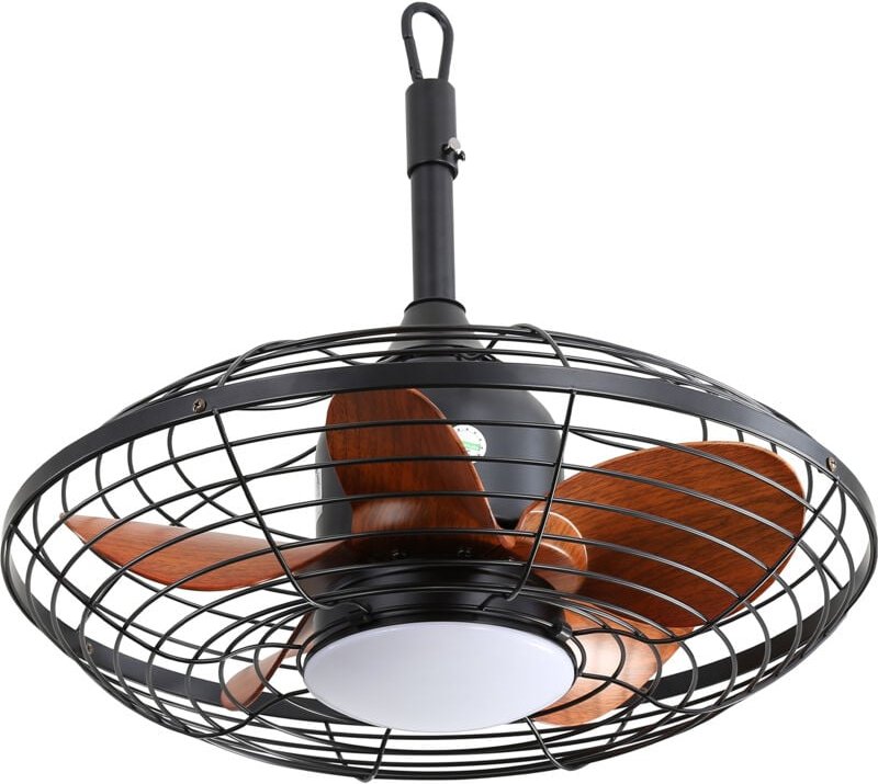 20 Zoll LED-Deckenventilator mit Downrod-Montage, 18 w, 3 cct, 5 Flügel, ABS-Gleichstrommotor mit Aufhänger und Haken fü...