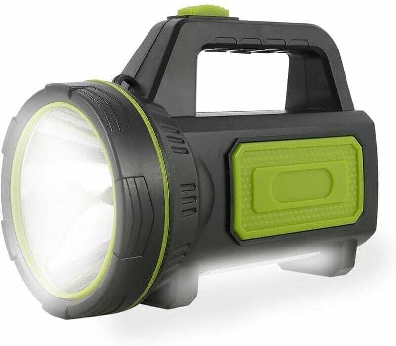 Thumbnail - Ultrastarke LED-Taschenlampe, wiederaufladbar über USB, 135.000 Lumen, 6000 mAh, mit Seitenlicht, leistungsstarke, wasse...