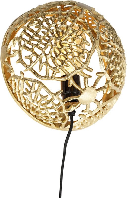 Art Deco Wandlampe Gold - Maro