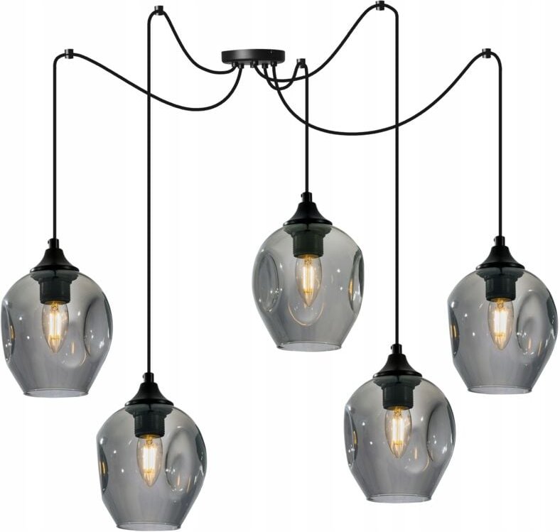 Moderne Glasspinnen-Deckenhängelampe