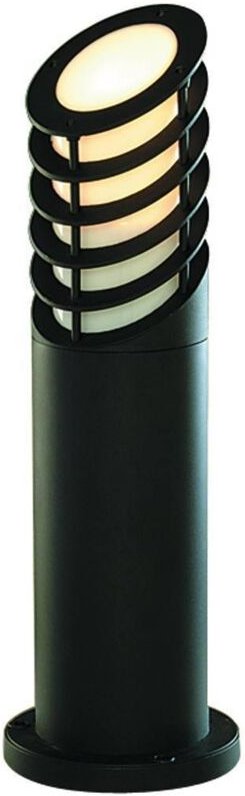 Outdoor Posts - 1 Licht Außenpoller Hellschwarz mit weißem Diffusor IP44, E27 - Searchlight