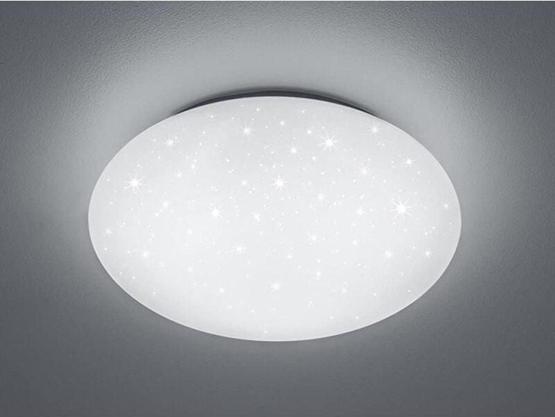 Trio Lighting - led Deckenleuchte, Deckenschale putz Sternenhimmel Kunststoff Weiß ø 37cm IP44
