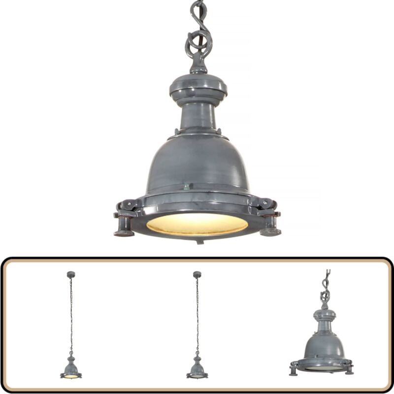 Pendelleuchte 25x25x138 cm Aluminium - Industrielle Pendelleuchte - Aluminium Pendelleuchte - Designer Lampe - Wohnzimme...