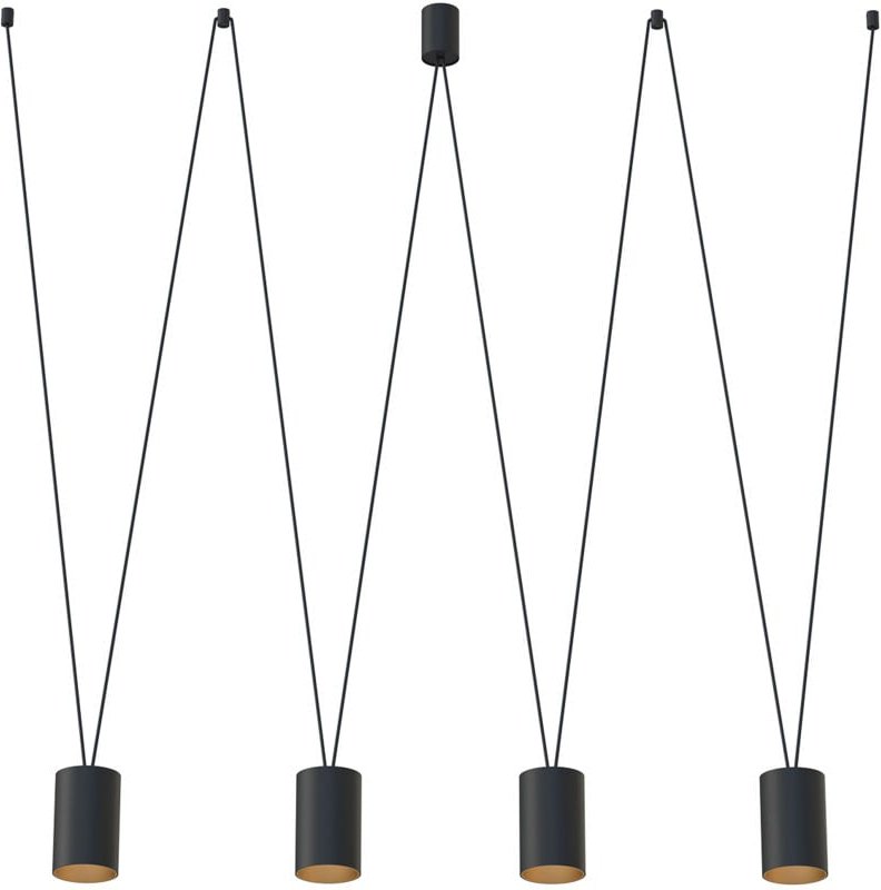 Hängelampe MORE 4 GU10 R50 SCHWARZ NOWODVORSKI 7814