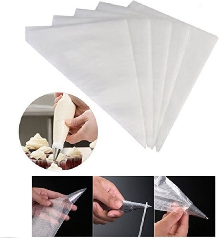 Trade Shop Traesio - Trade Shop - set mit 50 einweg-spritzbeuteln einmal-gebrauchs-spritzbeutel 26 cm kuchen-spritzbeute...