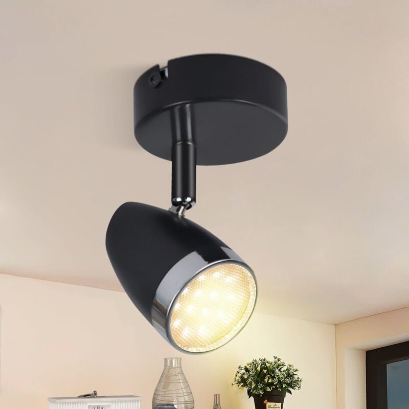 Gbly - led Deckenleuchte Drehbar Modern, Grau 2 Flammig 8W Warmweiß 3000 k Deckenstrahler schwenkbar 350 °für Wohnzimmer...