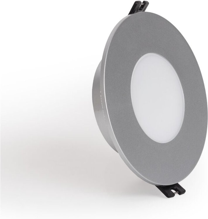Efectoled - Downlight-Ring Rund IP65 für LED-Glühbirnen GU10 / GU5.3 Schnitt Ø75 mm Maxis Silber