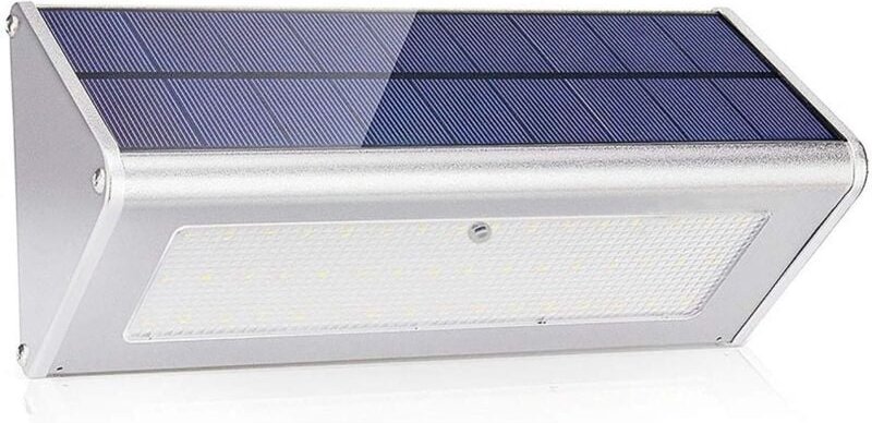 Solar-Bewegungsmelderleuchten für den Außenbereich, 48 LEDs, 1100 lm, 4500 mAh, wasserdichtes IP65-Aluminiumgehäuse, für...