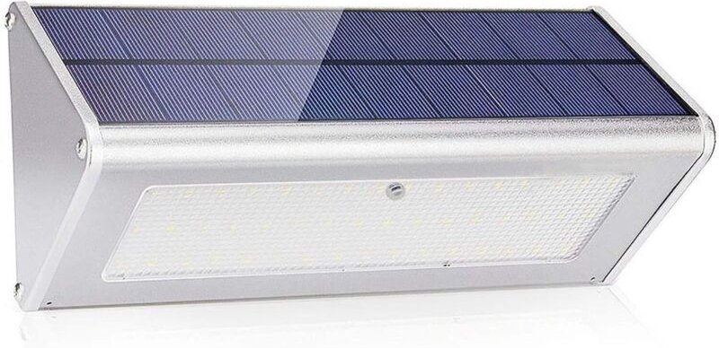 Solar-Bewegungsmelderleuchten für den Außenbereich, 48 LEDs, 1100 lm, 4500 mAh, wasserdichtes IP65-Aluminiumgehäuse, für...