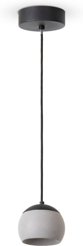 Pendelleuchte Esstisch Hängelampe Esstischlampe Beton Retro Vintage Lampe Typ 2, Schwarz-Beton - Paco Home