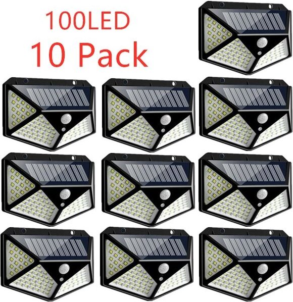 Solarlampen 100LED IP65 Wasserdicht Outdoor - 10er Pack