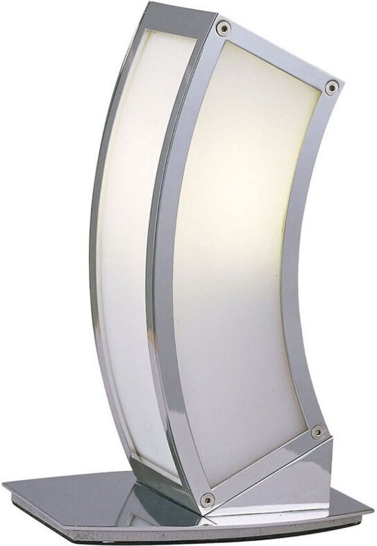 Inspired Mantra Fusion Duna GU10 Duna GU10 Tischlampe 1 Licht L1/SGU10, poliertes Chrom/weißes Acryl, CFL-Lampen INKLUSI...