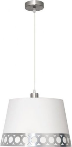 Dahlie-Anhänger 1xe27 weiß/silber regx40x40 cm