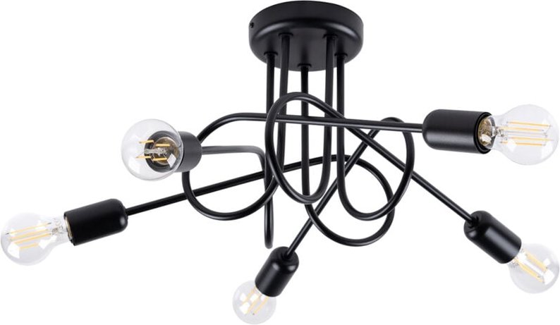 Deckenleuchte Terra 5 E27 Schwarz Lumilo 14.339.35