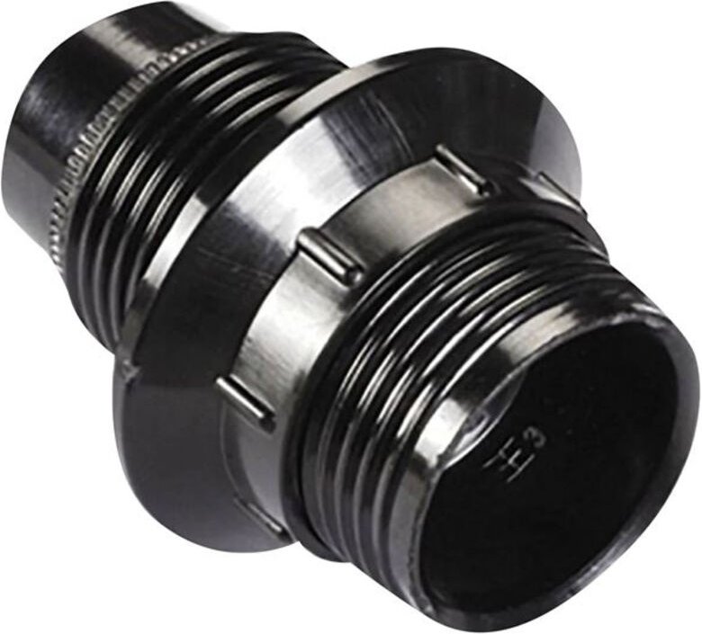 Electraline - Lampenfassung E14 schwarz mit Gewinde, mit Ring, Durchmesser 10, 6W, 2A, 250V