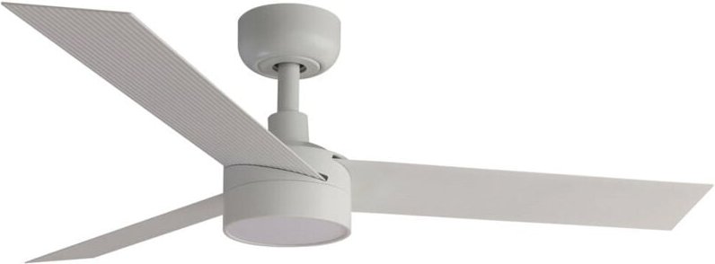 Faro Cruiser Kleiner Deckenventilator mit 3 Flügeln, mattweiß, mit Licht 2700 – 4000 – 6500 k, Tuya Smart System