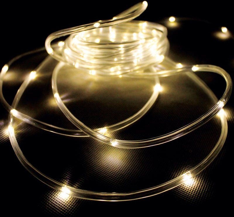 Thumbnail - Solar LED Lichterschlauch Solarpanel Erdspieß warmweiss-DLK071W