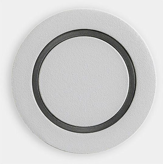 Paso Luz de señalización con led en blanco cálido 3000k en color gris