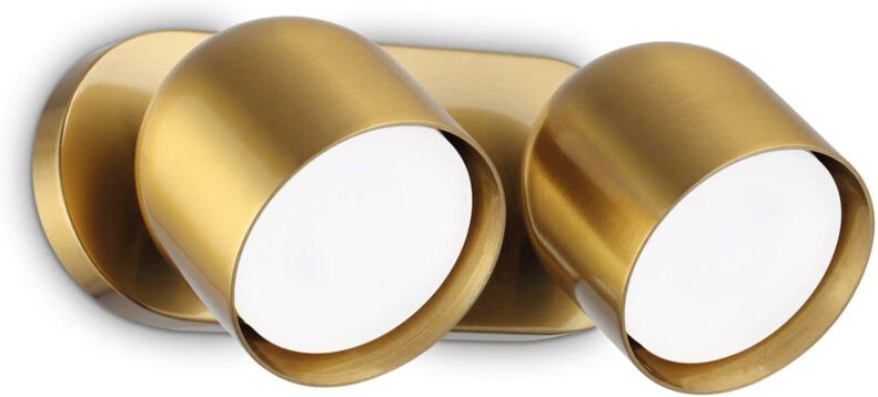 Ideal Lux - dodo 2-flammiger Doppel-Deckenstrahler aus Messing