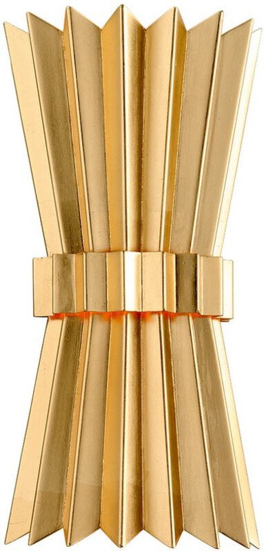 Moxy 2 leichte Wandleuchte Blattgold