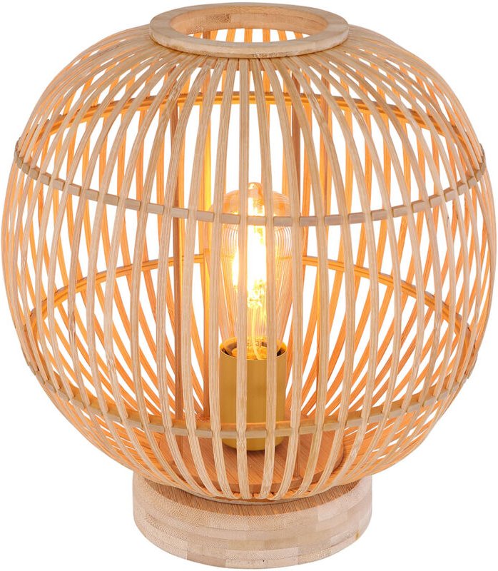 Tischlampe - Hildegard - natürlich - bambus - ø 30cm - - Globo