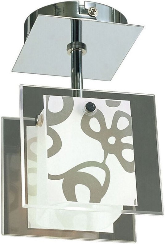 Inspired Mantra Fusion Euphoria Euphoria Deckenleuchte mit 1 Leuchte L1/SGU10, poliertes Chrom/opalweißes Glas, Kompaktl...