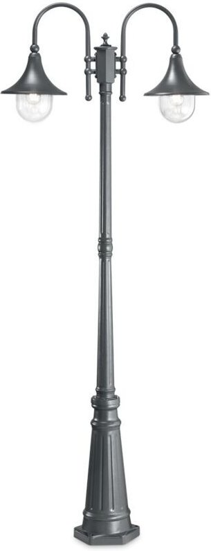 Ideal Lux CIMA - Außenlampe 2 Lichter Anthrazit IP43, E27