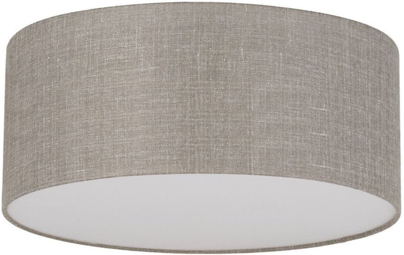 TK Rondo 45cm zylindrische Deckenleuchte Leinen 4xE27