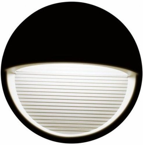 V-TAC VT-1182 3W LED Wandleuchte neutralweiß 4000K rund schwarz körper IP65 - SKU 1405