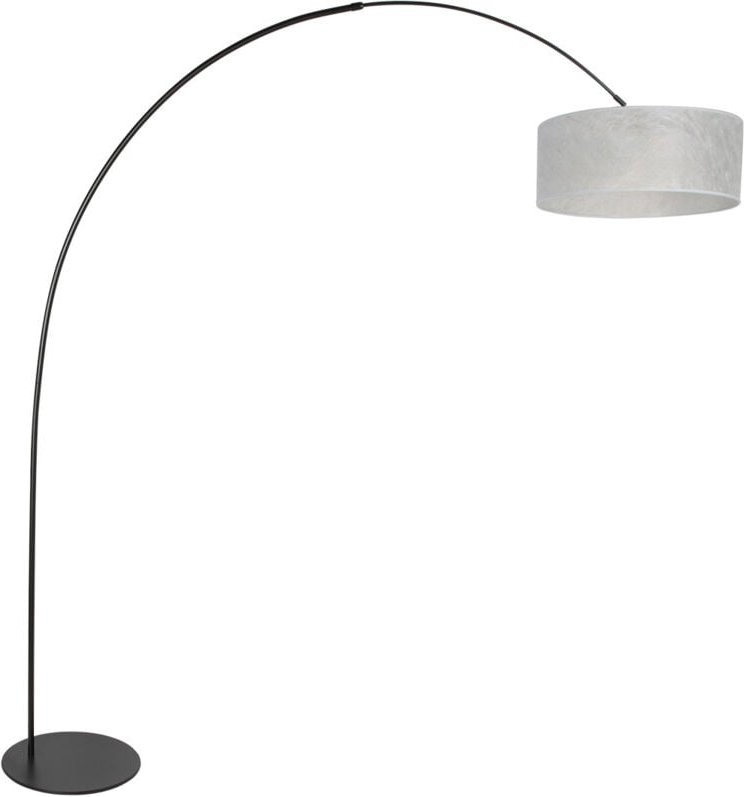 Thumbnail - Steinhauer - Anne Lighting - stehlampe - Curve - silber schwarz - metall -