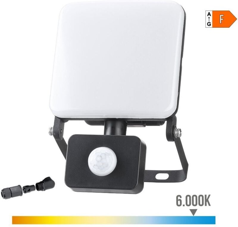 EDM - Led-Strahler 50w 4100lm 6000k Kaltlicht mit rahmenlosem Sensor