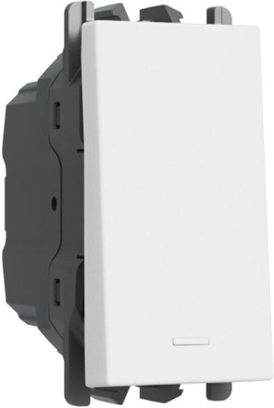 Einpoliger wippschalter 1 modul weiß urmet 27101.b