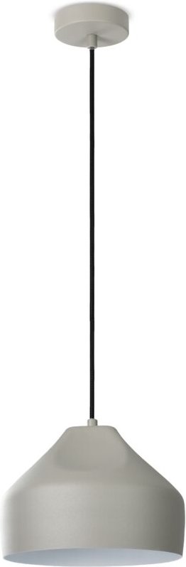 Hängeleuchte Wohnzimmer Esstisch Küchenlampe 1,5m Textilkabel Industriell Pendelleuchte - Typ 2, Grau - Weiß - Paco Home