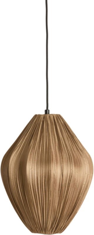 Light & Living - hängeleuchte - Verita - braun - textil - Ø 31cm