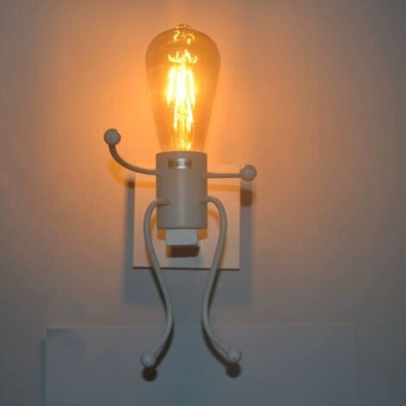 Wandleuchte Industrieleuchte Kreativ Retro Innenlampen Eisen Kunstdekor E27 Fassung für Bar, Schlafzimmer, Küche, Restau...