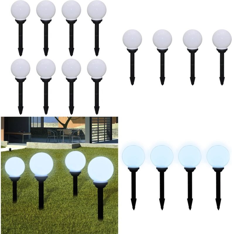 Thumbnail - Wegeleuchten 8 Stk. led 15 cm mit Erdspieß - led Solarleuchten - Gartenbeleuchtung - Outdoor Beleuchtung - Wegeleuchten ...